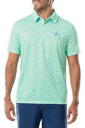 Picture of Guy Harvey Men’s Performance Recycled Polyester Short Sleeve Polo Shirt