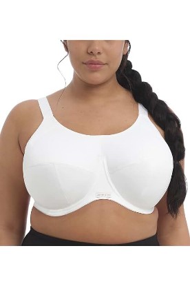 Picture of Elomi Energise J-Hook Underwire Sports Bra (8041),36K,White