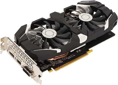 Picture of 1060 Graphics Card, Computer Graphics Card 6GB GDDR5 192bit with Dual Fans 4K HDR Technology 8008MHz Gaming Graphics Card with HDMI DVI DP Display Interface(6GB)