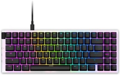 Picture of NZXT Compact Tenkeyless Gaming Keyboard - Gateron Red Switches, Hot-Swappable, RGB Backlit, Aluminum Top Plate, Sound Dampening Foam - White