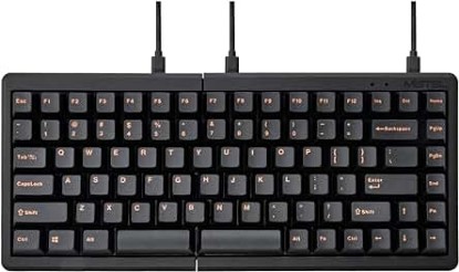 Picture of MD770 Classic Black/of, TKL Ergonomic Mechanical Keyboard, Cherry MX, Split Layout, PBT DoubleShot Keycap, Mac/Windows OS Compatible (Clear)