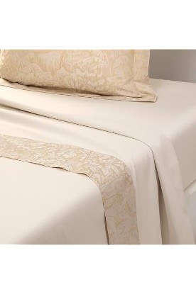 Picture of Yves Delorme Faune Flat Sheet - Luxury Bed Accessory - Fashionable and Functional