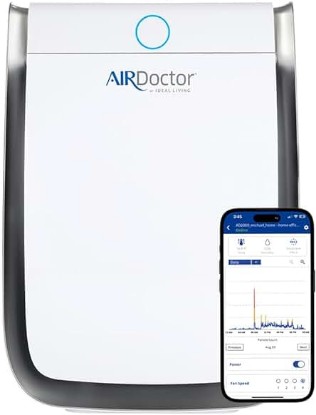 Picture of AIRDOCTOR 3500i SMART Air Purifier for Living Rooms & Bedrooms. 3 Stage Filtration with Pre-Filter, UltraHEPA, Carbon/VOC. Captures Particles 100x Smaller Than HEPA Standard (AirDoctor 3500i Smart)