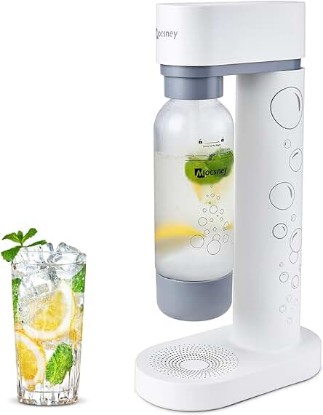 Picture of Sparkling Water Maker, Soda Maker Machine for Home Use, Soda Streaming Machine with 800ml BPA Free Bottle, Compatible with Any Screw-in 60L CO2 Cylinder (NOT Included)