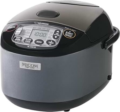 Picture of Zojirushi NL-GAC18BM 10 Cup (Uncooked) Umami Micom Rice Cooker and Warmer (Metallic Black)