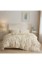 Picture of EAVD Yellow Floral Duvet Cover Queen Cotton Reversible Garden Floral Bedding Sets Full Aesthetic 1 Botanical Duvet Cover with 2 Pillowcases Chic Aesthetic Flower Bedding Sets for Girls Women