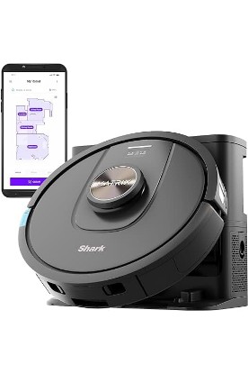 Picture of Shark UR2360S Ultra Robot Vacuum, with Matrix Clean, Precision Mapping, 30-Day Capacity HEPA Bagless Self Empty Base, Self-Cleaning Brushroll Perfect for Pet Hair, WiFi, Black (Renewed)