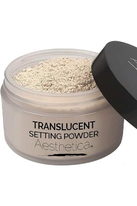 Picture of Aesthetica Translucent Setting Powder – Matte Finishing Makeup Loose Setting Powder – Flash Friendly Translucent Powder Foundation - Loose Face Powder Includes Velour Puff