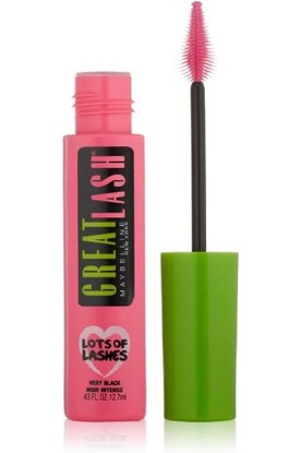 Picture of MAYBELLINE Great Lash Lots of Lashes Washable Mascara, Very Black [141] 0.43 oz (Pack of 7)