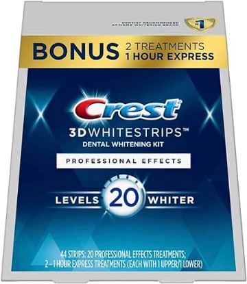 Picture of Crest 3D Whitestrips, Professional Effects, Teeth Whitening Strip Kit, 44 Strips (22 Count Pack)