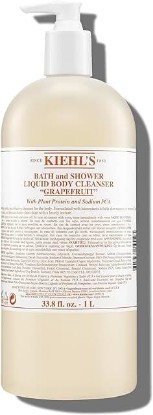 Picture of Kiehl's Grapefruit Liquid Body Cleanser, Gentle and Refreshing Foaming Body Wash, Aromatic Bath and Shower Experience, Maintains Moisture, Smooths Skin, Conditions, and Hydrates