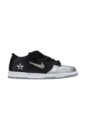 Picture of NIKE Pre-Loved Men's Supreme Dunk Low Jewl Swoosh Black/Silver