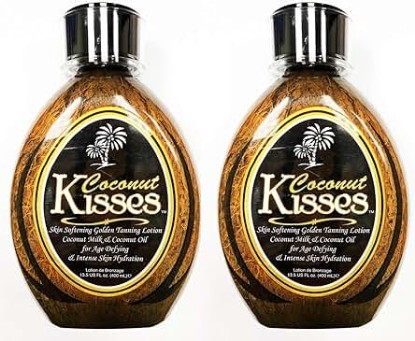 Picture of Lot of (2) Ed Hardy COCONUT KISSES Golden Tanning Lotion, 13.5 oz