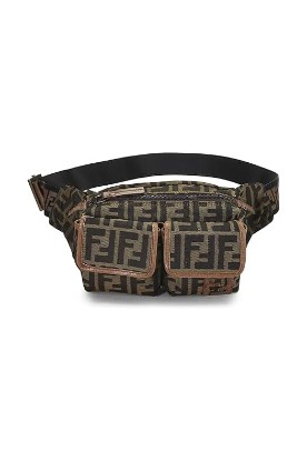 Picture of FENDI Pre-Loved Brown Zucca Canvas Belt Bag, Brown