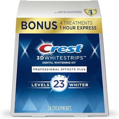 Picture of Crest 3D Whitestrips, Professional Effects Plus, Teeth Whitening Strip Kit, 48 Strips (24 Count Pack)