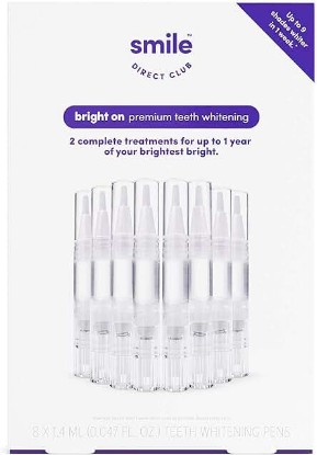 Picture of SmileDirectClub Teeth Whitening Kit - 8 1.4ml Gel Pens - Professional Strength Hydrogen Peroxide - Pain Free and Enamel Safe - Up to 9 Shades Whiter in 1 Week