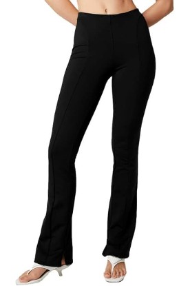 Picture of Alo Yoga Women's Alo High Waist 7/8 Zip it Flare Legging, Black