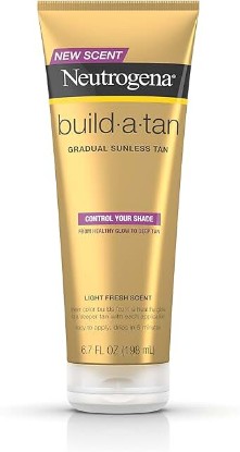 Picture of Neutrogena Build-A-Tan Gradual Sunless Tanning Lotion, Lightweight Self-Tanning Body Lotion for a Healthy Glow or Deep Tan, 6.7 fl. oz