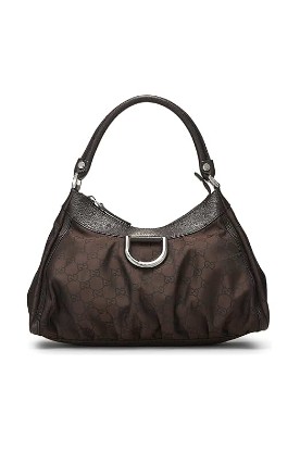 Picture of GUCCI Pre-Loved Brown Original GG Nylon D-Ring Abbey Shoulder Bag, Brown