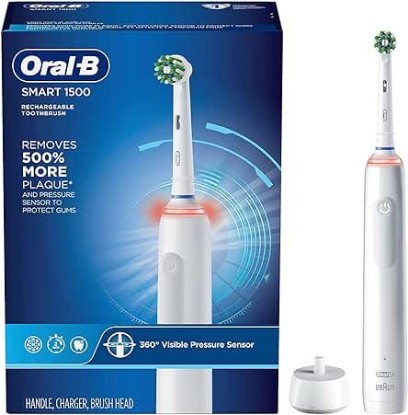 Picture of Oral-B Smart 1500 Electric Power Rechargeable Battery Toothbrush, White