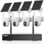 Show details for SANSCO Wire-Free Solar Battery Powered Security Camera System, 10 Channel 2K NVR Recorder with 500GB Hard Drive, (4) 4MP Outdoor WiFi Pan Tilt Zoom Camera with Solar Panel, 2 Way Audio, Night Vision Picture of SANSCO Wire-Free Solar Battery Powered Security Camera System, 10 Channel 2K NVR Recorder with 500GB Hard Drive, (4) 4MP Outdoor WiFi Pan Tilt Zoom Camera with Solar Panel, 2 Way Audio, Night Vision