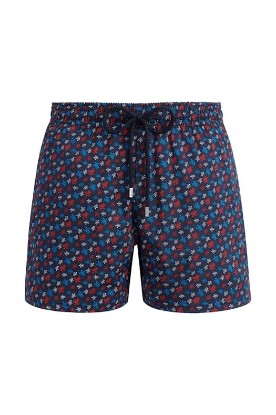 Picture of VILEBREQUIN Men Stretch Swim Trunks Micro Round Turtles Rainbow