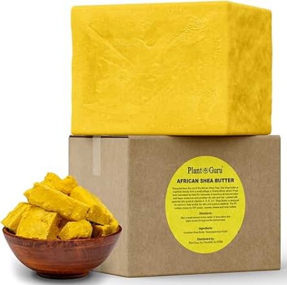 Picture of Raw African Shea Butter 15 lbs. Bulk Wholesale Block 100% Pure Natural Unrefined YELLOW - Ideal Moisturizer For Dry Skin, Body, Face And Hair Growth. Great For DIY Soap and Lip Balm Making.