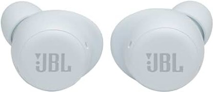 Picture of JBL Live Free NC+ - True in-Ear Noise Cancelling Bluetooth Headphones with Active Noise Cancelling, Microphone, Up to 21H Battery, Wireless Charging (White), Small