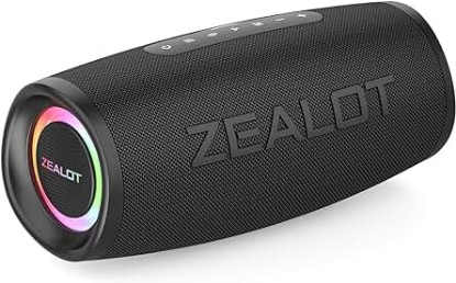 Picture of ZEALOT Bluetooth Speaker, Bluetooth Speaker,Portable Speaker with BassUp,IP67 Waterproof Speaker,20H Playtime,Stereo,EQ,Outddor Speaker for Beach,Gifts