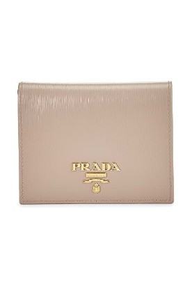 Picture of PRADA Pre-Loved Beige Vitello Move Compact Wallet, Beige