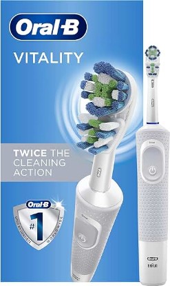 Picture of Oral-B Vitality Dual Clean Electric Toothbrush, White, 1 Count