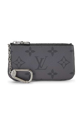 Picture of LOUIS VUITTON Pre-Loved Monogram Eclipse Reversed Pochette Clefs, Black