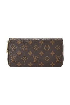 Picture of LOUIS VUITTON Pre-Loved Burgundy Monogram Canvas Zippy Continental, Pink