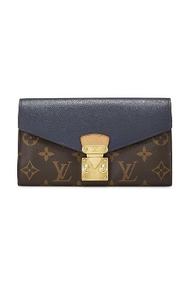 Picture of LOUIS VUITTON Pre-Loved Navy Monogram Canvas Pallas Wallet, Navy