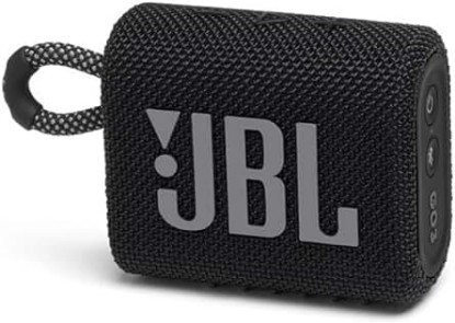 Picture of JBL GO 3 Portable Waterproof Wireless Speaker, Includes USB-C Cable - Black