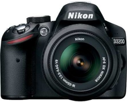 Picture of Nikon D3200 24.2 MP CMOS Digital SLR with 18-55mm f/3.5-5.6 AF-S DX NIKKOR Zoom Lens (Renewed)