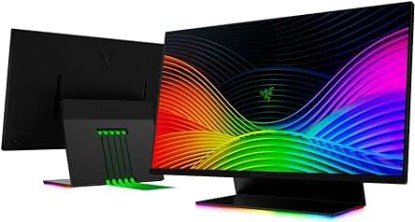 Picture of Razer Raptor 27" Gaming Monitor: WQHD (2560x1440) - IPS-Grade - 144Hz - 1ms Response - HDR 400 - NVIDIA G-Sync Compatible & AMD FreeSync - Solid Aluminum Base Chroma RGB - 5 Flat Cables in Box