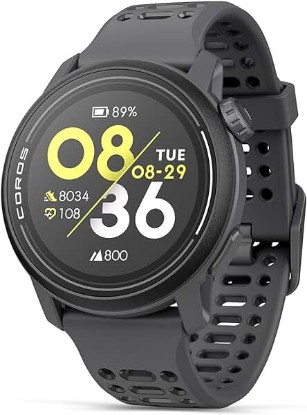 Picture of COROS PACE 3 Sport Watch GPS, Lightweight and Comfort, 17 Days Battery Life, Dual-Frequency GPS, Heart Rate, Navigation, Sleep Track, Training Plan, Run, Bike, and Ski (Black Silicone)