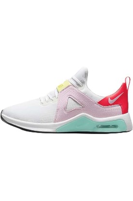 Picture of Nike Air Max Bella TR 5 Women's Workout Shoes (FZ3625-100, White/Bright Crimson/Lightning/Pink Foam) Size 7.5