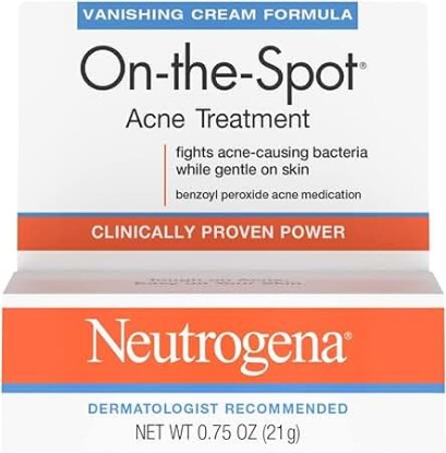 Picture of Neutrogena On-The-Spot Acne Treatment Vanishing Cream Formula 0.75 oz (Pack of 5)