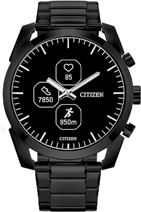 Picture of Citizen CZ Smartwatch with YouQ wellness app featuring IBM Watson® AI and NASA research, black and white customizable display, Bluetooth, HR, Activity Tracker, 18-day battery life, iPhone® and Android™ Compatible