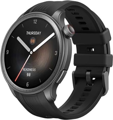 Picture of Amazfit Balance Smart Watch with Body Composition & Health Analysis, Sleep Recovery, GPS, Step Tracking, Alexa Built-In, Bluetooth Calling, 14-Day Battery Life (Black)