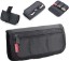 Picture of King Ma Small DSLR Camera Battery Bag Pouch Holder Case Camera Battery Waist Bag Suitable for AA Battery and LP-E6/ LP-E17/ FZ100/ FW50/ F550 and More, SD Card Holder Memory Card Case