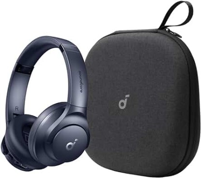 Picture of Soundcore by Anker Q20i Hybrid Active Noise Cancelling Headphones, with Headphones Case, Wireless Over-Ear Bluetooth, 40H Long ANC Playtime, Hi-Res Audio, Big Bass, Customize via an App