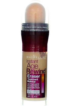 Picture of MAYBELLINE New York Instant Age Rewind Eraser Treatment Makeup, Buff Beige [130] 0.68 oz (Pack of 8)