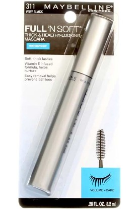 Picture of MAYBELLINE Full 'N Soft Waterproof Mascara, Very Black [311], 0.28 oz (Pack of 10)