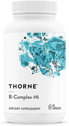 Picture of THORNE B-Complex #6 - Vitamin B Complex with Active Forms of Essential B Vitamins and Extra B6-60 Capsules