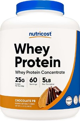 Picture of Nutricost Whey Protein Concentrate (Chocolate Peanut Butter) 5LBS - Gluten Free & Non-GMO