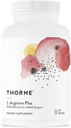 Picture of THORNE L-Arginine Plus (Formerly Perfusia Plus) - Sustained-Release L-Arginine Plus Cofactors to Support Heart Function, Nitric Oxide Production, and Optimal Blood Flow - 180 Capsules