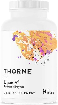 Picture of THORNE Pancreatic Enzymes (Formerly Dipan-9) - Pancreatic Enzymes for Digestive Support and Nutrient Absorption - 180 Capsules - 90 Servings